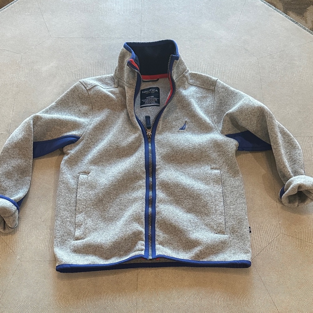 Nautica Kids Gray and Blue Sweater